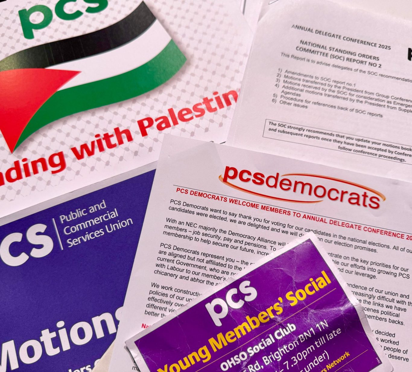 Picture of PCS Democrats leaflets